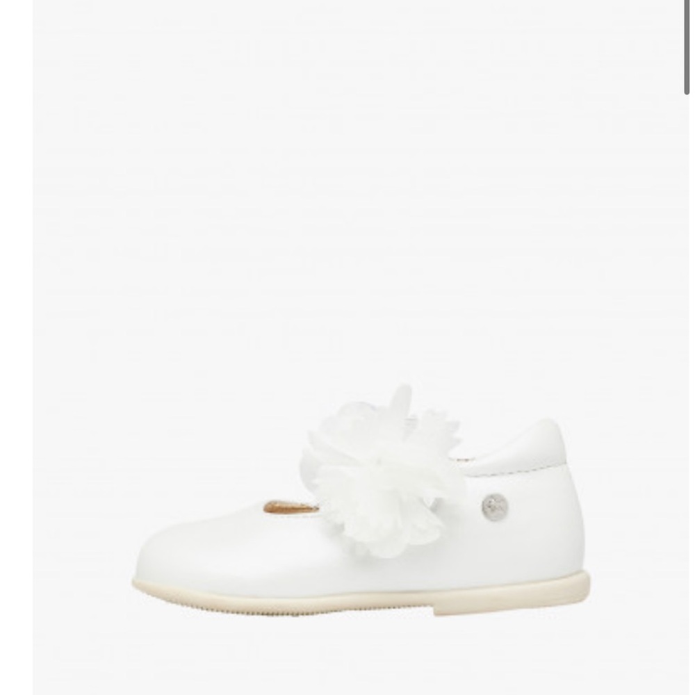 NWT NATURINO MAIDROS Leather ballerinas with applied bow in White - Picture 2 of 15